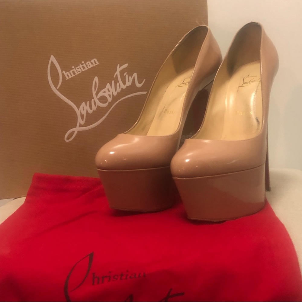 Christian Louboutin Nude Victoria Heels
